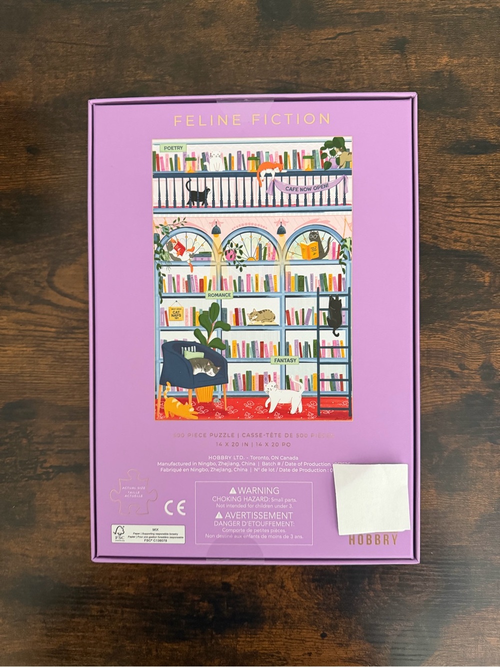 Hobbry puzzles Feline Fiction 500-Piece - Picture 2 of 2